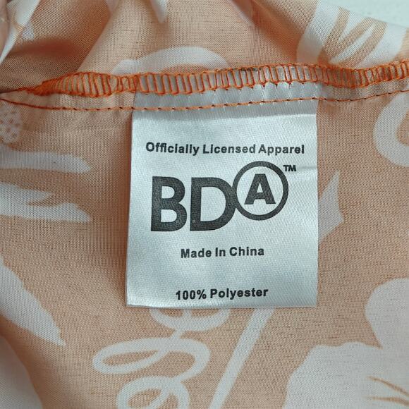 Orioles Baltimore Baseball Promotional Floral Palms Poly Hawaiian Shirt Mens M - Picture 3 of 4